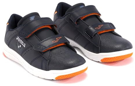 Joma Serie Play jr, Zapatillas, Azul Marino Naranja, 36 EU