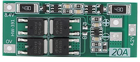HW-391 Scheda di Protezione Batteria Al Litio 2S DC 8,4-9V, Versione Bilanciata, Facile da Usare, Prestazioni Superiori, per Posizione di Montaggio