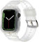 CasurvivePro Bracelet élastique à boucle compatible avec Apple Watch 38/40/41 mm, pour homme et femme, bracelet de montre intégré en TPU réglable, pour Apple Watch 38/40/41 mm, transparent