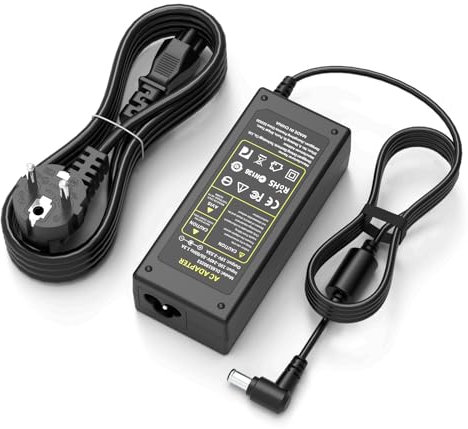 19V Adaptador Cargador para LG TV 1920222324272934 Electronics Monitor LCD LED HD Widescreen Flatron IPS236V E2351T E2750VR E2290T E2360T, Samsung 32'' J4000 J4300 J525D Cable de Alimentación