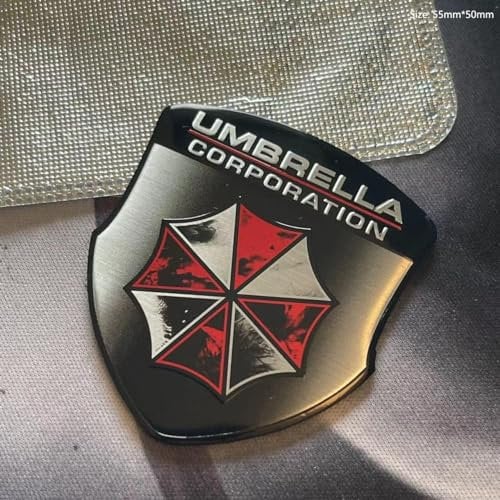 Umbrella Corporation Metall Auto Aufkleber Abzeichen Emblem Schild Alu (schwarz)