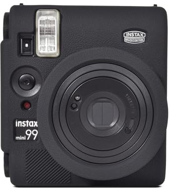 MUZIRI KINOKOO Silicone Case for Instax Fuji Mini 99 Camera, Ultra-Thin Soft Rubber Protective Case, Anti-Scratch Slim Fit Lightweight Camera Case - Black
