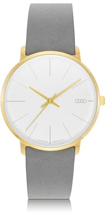 Audi collection Armbanduhr Damen Uhr, hellgold/weiß/grau 3102400200
