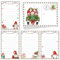 BOFUNX Weihnachten Briefpapier mit Umschlag Set, 24pcs Weihnachtsbriefpapier und 12pcs Weihnachtsumschläge Weihnachtswichtel Briefpapier Briefumschläge Weihnachtskarten