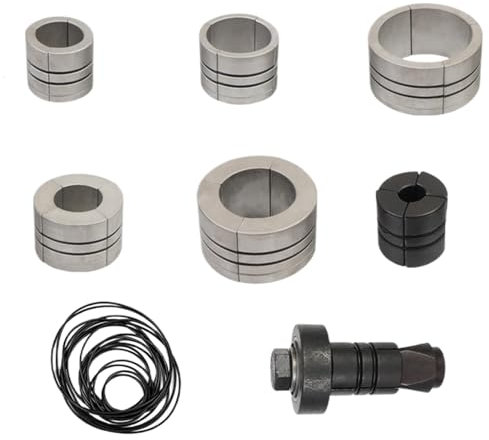 Exhaust Pipe Expander Tool - 7PCS Exhaust Pipe Expander Kit | Metal Motorcycle Exhaust Expander Tools | Motorcycle Adaptable 1-5/8inch to 4-1/4inch Tail Tube Spreader Tools for Trucks