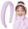 BOFUNX Haarreif Lila Haarreif Breit Haarband Stirnband Haarschmuck für Damen Mädchen