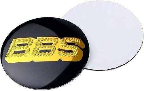 lvjiena 4 stück Auto Radnabenkappen für BBS 80mm, Wasserdicht Verschleißfest Radnabe Abdeckung mit Logo Nabenkappen Reifen Felgen Aufkleber
