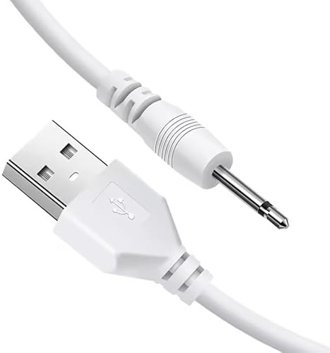 Panlouting 2 Pack | USB Cavo a CC 2,5mm con Connettore 18mm | 1 Metro Cavo di Ricarica USB A Maschio a CC 2,5mm 5V | Per Vibratori, Massaggiatori, Sex Toys per Adulti