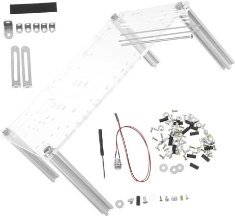 SEWACC Case per Computer Trasparente Design Compatto per Facilità Trasporto e Accesso AI Componenti Interni per Testare Hardware e Assemblaggio