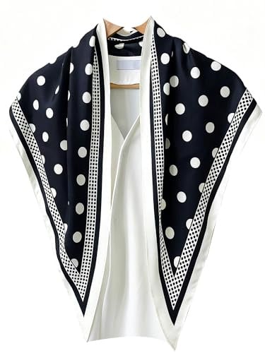 DYUXIRT Triangle Shawls Scarf Head Hair Neck For Women Scarves Fashion Silk Feeling Lady Lightweight 51 * 23.6inch K19