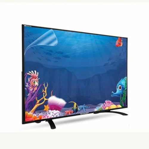 HOTAPEPU 32-75 Inch Matte Anti-Glare TV Screen Protector, Anti Scratch Anti Blue Light Film TV Screen Protective Film for LCD Display~/