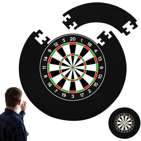 Darttavlor, skyddsring, surround för darttavla, 5 stycken, Ø 45 cm darttavla, Ø 72 cm total, väggskydd