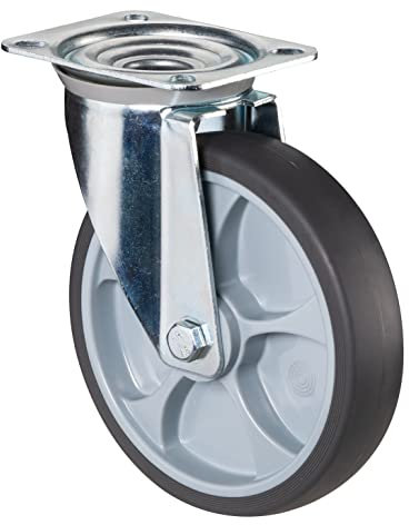 BS Rollen Bockrolle (Transportrolle Tragkraft: 120 kg, Durchmesser Rad: 125 mm, Rollenlager) L410.B44.126