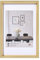 walther design Bilderrahmen gold 40 x 50 cm mit Passepartout, Steel Style Kunststoffrahmen ES050G