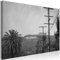 decomonkey Bilder Landschaft 60x40 cm 1 Teilig Leinwandbilder Bild auf Leinwand Vlies Wandbild Kunstdruck Wanddeko Wand Wohnzimmer Wanddekoration Deko Hollywood