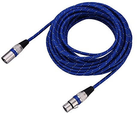 Tihebeyan XLR Cable, 3Pin XLR Male to Female Adapter Mic Microphone Balanced Cable Mic Patch Cable XLR Jack Extender Cord XLR Audio Cable for Microphone Mixer Preamp(10M)