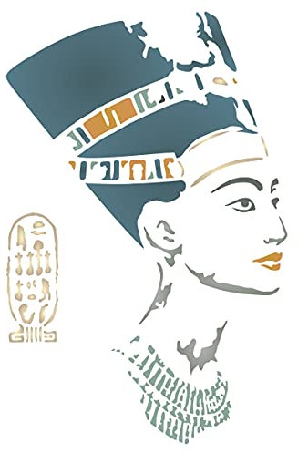 Nefertiti Schablone – Klassische ägyptische Königin Statue Schablonen M
