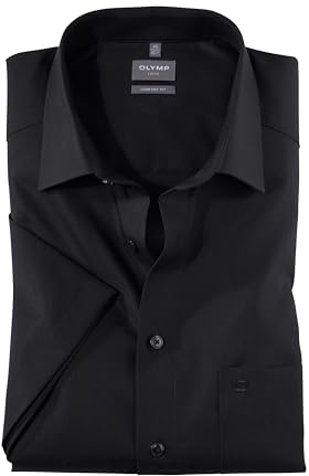 OLYMP Herren T-Shirt V-Ausschnitt Schlank 080412 | T-Shirt, Saum, Body Fit, 94% Baumwolle/6% Elasthan