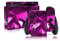 Set pellicola protettiva adatta per Nintendo Switch HAC-001 Giochi Console 2017 Top protezione contro graffi Design Sticker Cover Adesiva autoadesiva RX021 (n. 14 Polygon Pink)