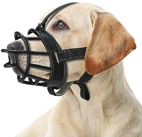 Arquivet Bozal Flexible de Silicona Talla L - 8x26x39-51cm - Impide morder Pero Permite al Perro jadear, Beber y Tomar golosinas - Accesorios caninos para el Paseo - Antimordedor