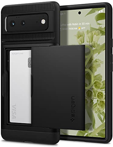 Spigen Slim Armor CS Case Compatible with Google Pixel 6 - Black