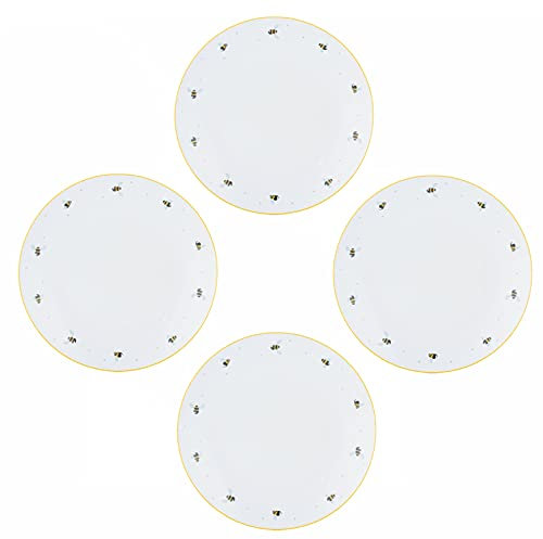 Rayware Price & Kensington Sweet Bee Porcelain 27cm Dinner Serving Plate (Set of 4)