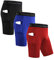 Roadbox 3er Pack Herren Kompressionsshorts, Schnelltrocknendes Baselayer Unterhose Tights Kurz Laufunterwäsche (as3, Alpha, x_l, Regular, Regular, Tasche:Schwarz, Rot, Blau)