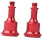 Sharplace Aluminium 2 pcs Fernbedienung Controller Stick für DJI / 2S / Mini 2 Zubehör ersatz Licht Gewicht, nur 4g(1 Paar) - Rot