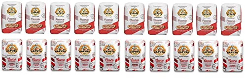 Caputo PIZZERIA Mehl 1Kg - Karton 10 Stück + Caputo CUOCO Mehl 1Kg - Karton 10 Stück (20 x 1Kg)