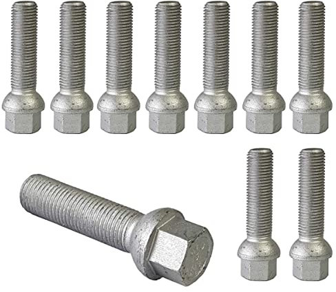 10x Radschrauben Radbolzen Kugelbund M14x1,5 37mm kompatibel mit
