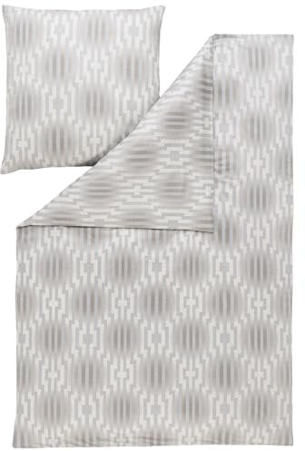 ESTELLA Bettwäsche Levian Mako Interlock Jersey (Rauch 830, 1 x 80x80 + 1 x 155x220 cm)