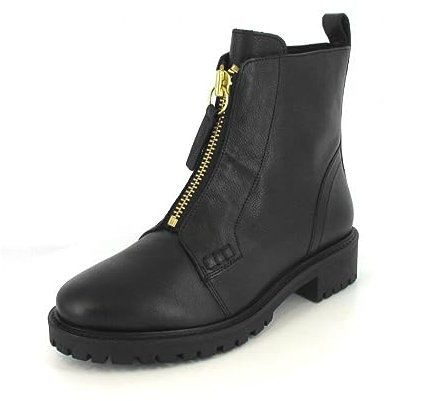 Geox D Hoara, Stivale alla Caviglia, Nero, 35 EU