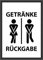 Getränke Rückgabe Schild Poster Lustiges Badezimmer Bild Toilette Wandbild Bad Wanddeko (ohne Rahmen)