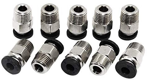 Pc4-M10 Stecker Gerade Pneumatische Pefe Rohr Für V6 Stecker Bowden Extruder 3D Drucker (Packung Mit 10 Stücke)