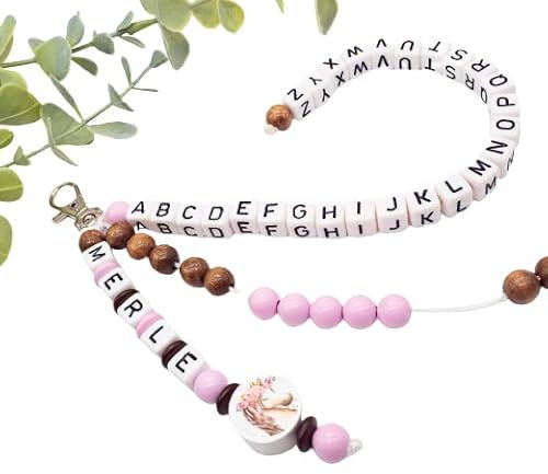 Rechenkette mit Namen ABC Mädchen PONY Pferd Geschenk Einschulung Schlüsselanhänger personalisiert Anhänger Ranzen Schultüte