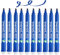 PENOL Whiteboard-Marker, 10 Whiteboard Stifte in der Farbe Blau– 850, 2–5 mm Keilspitze, trocken abwischbarer Marker mit Nordic Swan Ecolabel, geruchlose Folienstifte für Büro und Schule