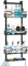 HapiRm Shower Caddy Hanging Black - 4 Tier Over Door Shower Caddy with 2 Soap Holders, Adjustable Bathroom Shelf with 22 Hooks, Rustproof Easy Installation Shelf Organiser Hanging for Bathroom