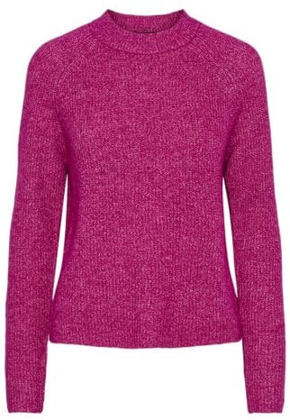 PIECES Pcellen LS Cuello O Knit Noos BC Jersey de Punto para Mujer