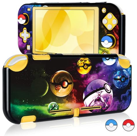 DLseego Coque Switch Lite,Housse de Protection pour Switch Lite et TPU Souple Protection Switch Lite Anti-Griffes et Anti-Chocs,avec 2 Capuchon pour Poignée de Pouce en Silicone,Boules d'elfes