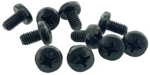 M6 x 10mm Round Head Type C TV Stand Bracket Mounting Screws for Toshiba (Pack of 10)