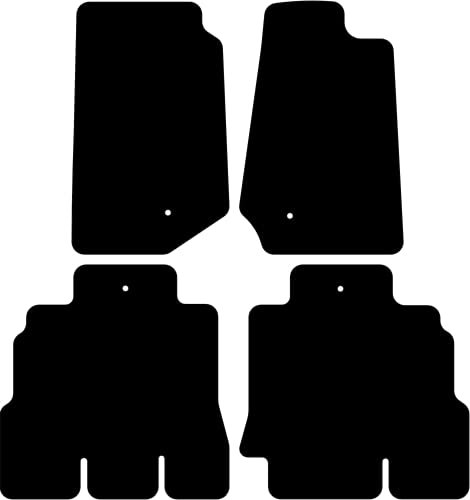 Kovvar Fußmatten passend für Jeep Wrangler JK 2007-2018 Passend zur Ausführung: 5 Türen | Einzelbefestigung | Qualität: Luxury