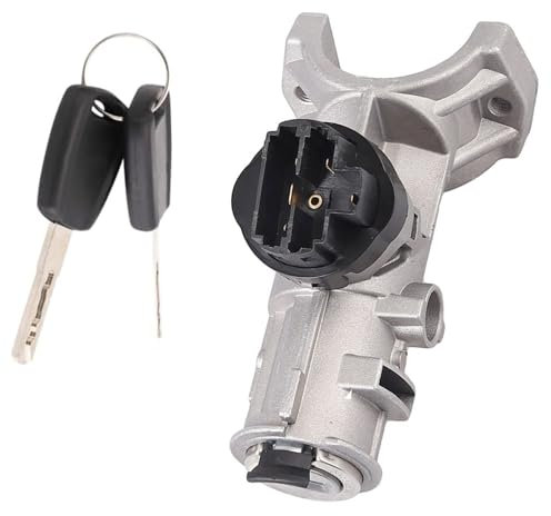 lcyen Interruttore Serratura Cilindro Accensione con 2 Chiavi Set per 1348421080 1361031080 1608501280 -Relè, Per -Ducato, Per -Boxer