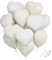 Herzluftballons Weiß Creme, 18 Zoll Cremeweiß Herz Folienballon, Weiß Creme Herzluftballons Hochzeit, Herzballons Helium, Herz Luftballon für Geburtstag Hochzeit Verlobung Anniversary Valentinstag