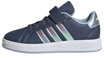 adidas Unisex Kids Grand Court 2.0 Shoes Kids Tennis Shoes, Preloved Ink FTWR White Clear Sky, 2 UK Child