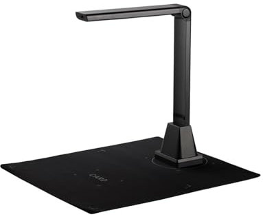 Scanner per libri con fotocamera per documenti Scanner for fotocamera for documenti, supporto scanner A4 da 5 MP Funzione OCR multilingue Scansione di codici a barre Videoregistratore Luce a LED Versa