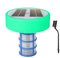 shuhauk Ionizador de piscina alimentado por energía solar, limpiador de agua solar, purificador de agua con ionización de cobre, luces LED multicolor para spas de agua dulce y salada