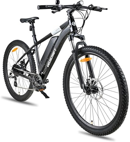 VecoCraft Hector E-Bike Herrn Damen,Elektrofahrrad mit 36V 13Ah Batterie, 8-Gang & Hinterradmotor für 25 km/h bis zu 95 km| e Bike Herren | E-Mountainbike