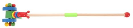 Kisangel Walk along for Pull Walker Walker Push Cartoon Trolley Lawn Mower Push Pull along Wooden
