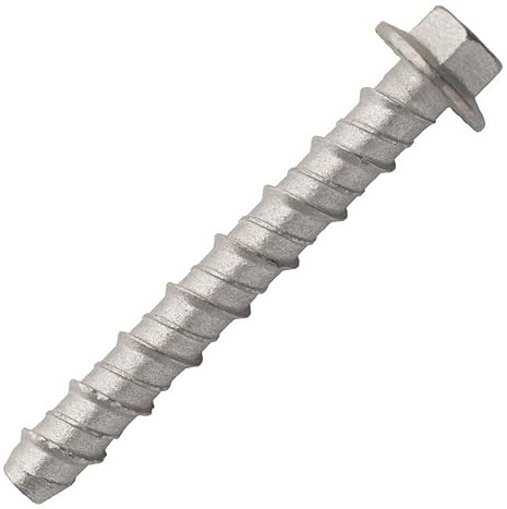 Betonschrauben aus verzinktem Stahl – Sechskantkopf mit Sockel – M10 x 100 – ESSBOX 24 Stück SCELL-IT