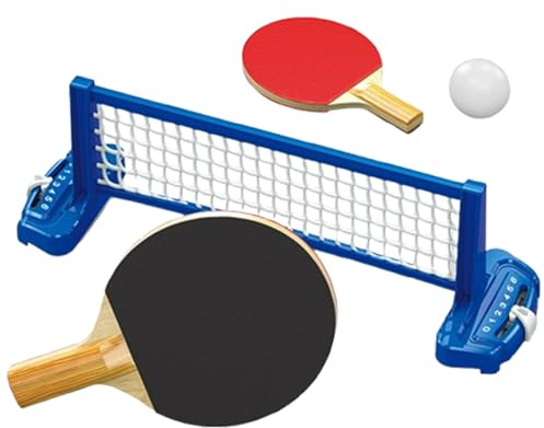 Ahuuen Minitischtennis-Set | Interaktives Tischspiel - Lernförderndes Gesellschaftsspiel für Familie Kinder Erwachsene Reisen Büro Indoor